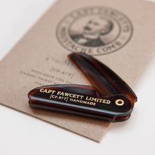 Load image into Gallery viewer, Captain-Fawcetts-Sandalwood-Moustache-Wax-and-Folding-Comb-Set-nz