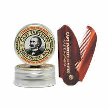 Load image into Gallery viewer, Captain Fawcett&#39;s - Expedition Strength Moustache Wax &amp; Folding Comb