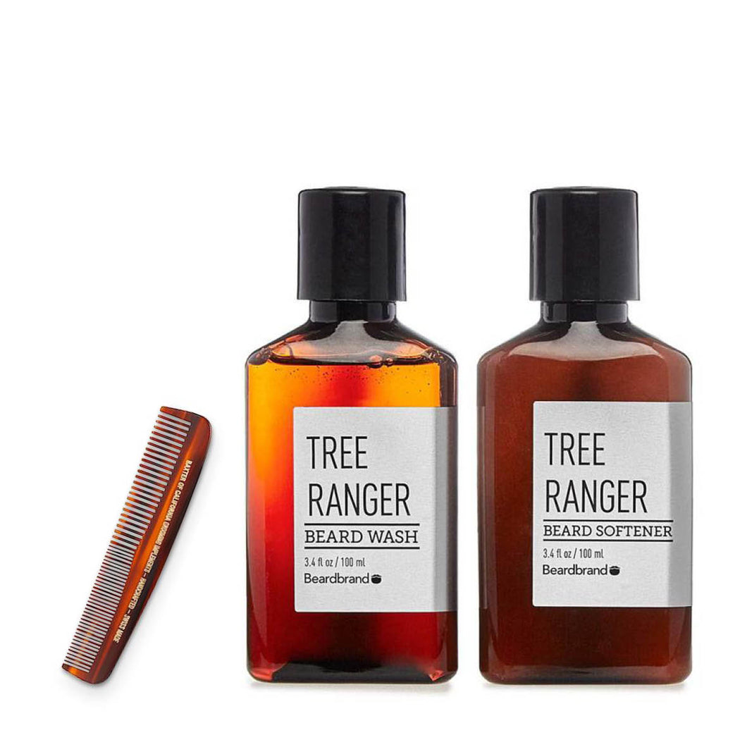 Beardbrand-Beard-Set-Tree-Ranger-Beard-Wash-Softener-Comb-nz